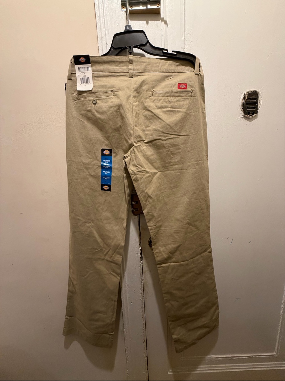 Dickies Women's Straight-Leg Pants in Khaki Beige - Picture 7 of 10